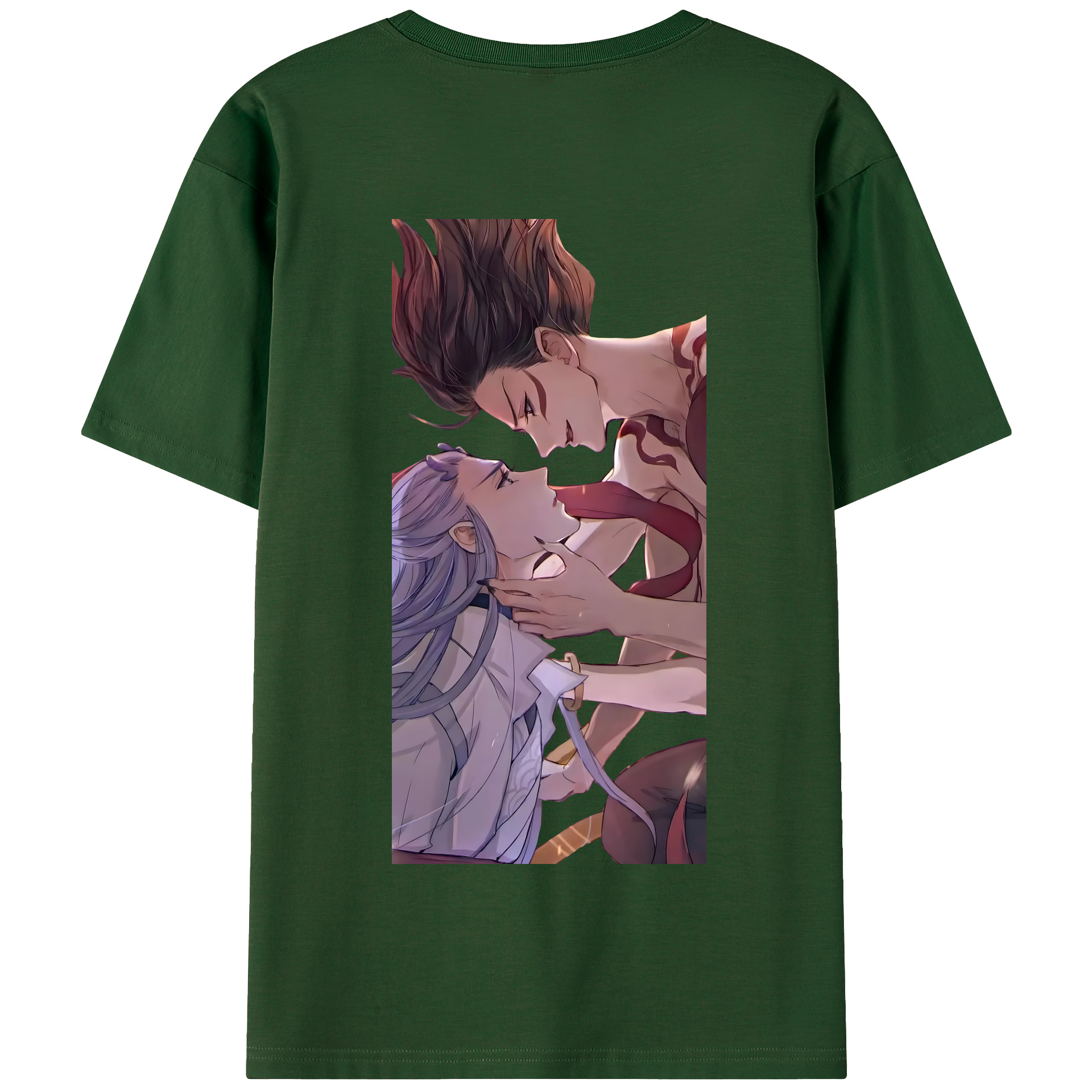 （画像用） Ne Zha 2 ナタ 魔童の大暴れ 綿100％半袖Tシャツ（背面プリント）